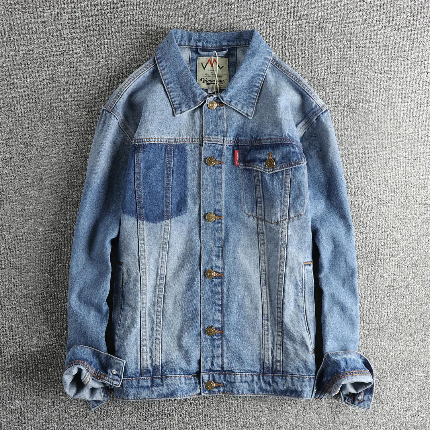 2025 Spring And Autumn New American Retro Long-Sleeve Lapel Denim Shirt Men's Fashion Washed Old Multi-pocket Casual Blouses
2025 Spring And Autumn New American Retro Long-Sleeve Lapel Denim Shirt Men's Fashion Washed Old Multi-pocket Casual Blouses