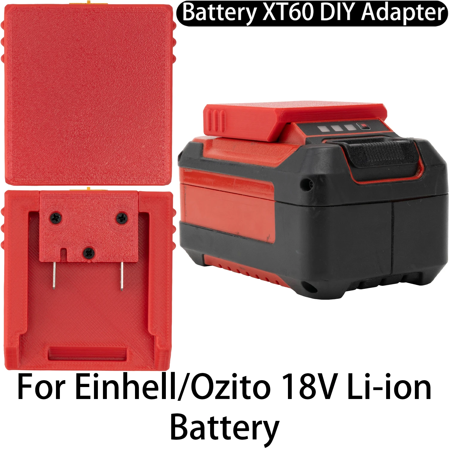 XT60 Female Connector Interface DIY Adapter For Einhell OZITO 18V Li-ion Battery XT60 Male Interface Power Tool Accessory
XT60 Female Connector Interface DIY Adapter For Einhell OZITO 18V Li-ion Battery XT60 Male Interface Power Tool Accessory