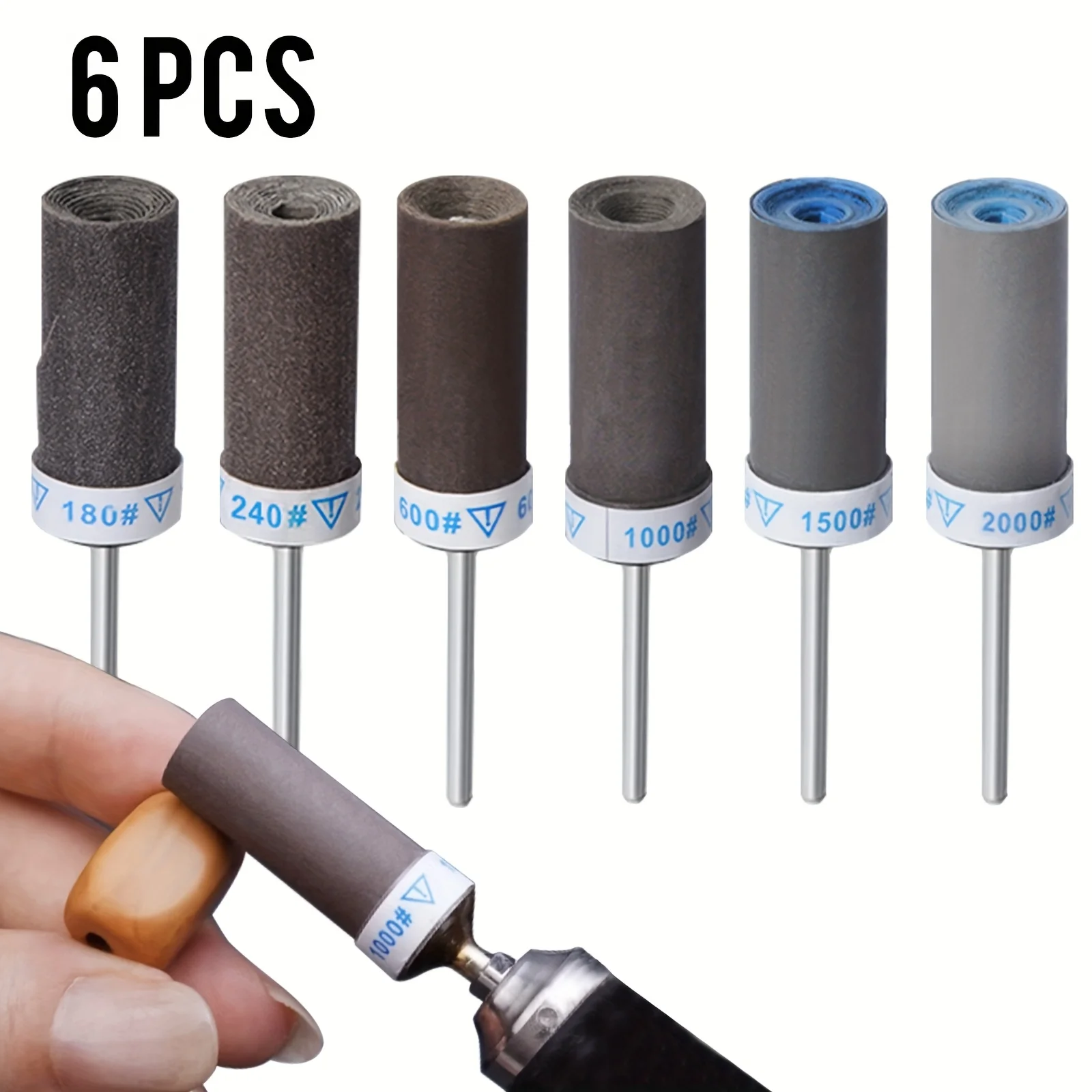 Sand drum sandpaper stick with handle, used for rotating tools, with different particle sizes to meet more needs
Sand drum sandpaper stick with handle, used for rotating tools, with different particle sizes to meet more needs