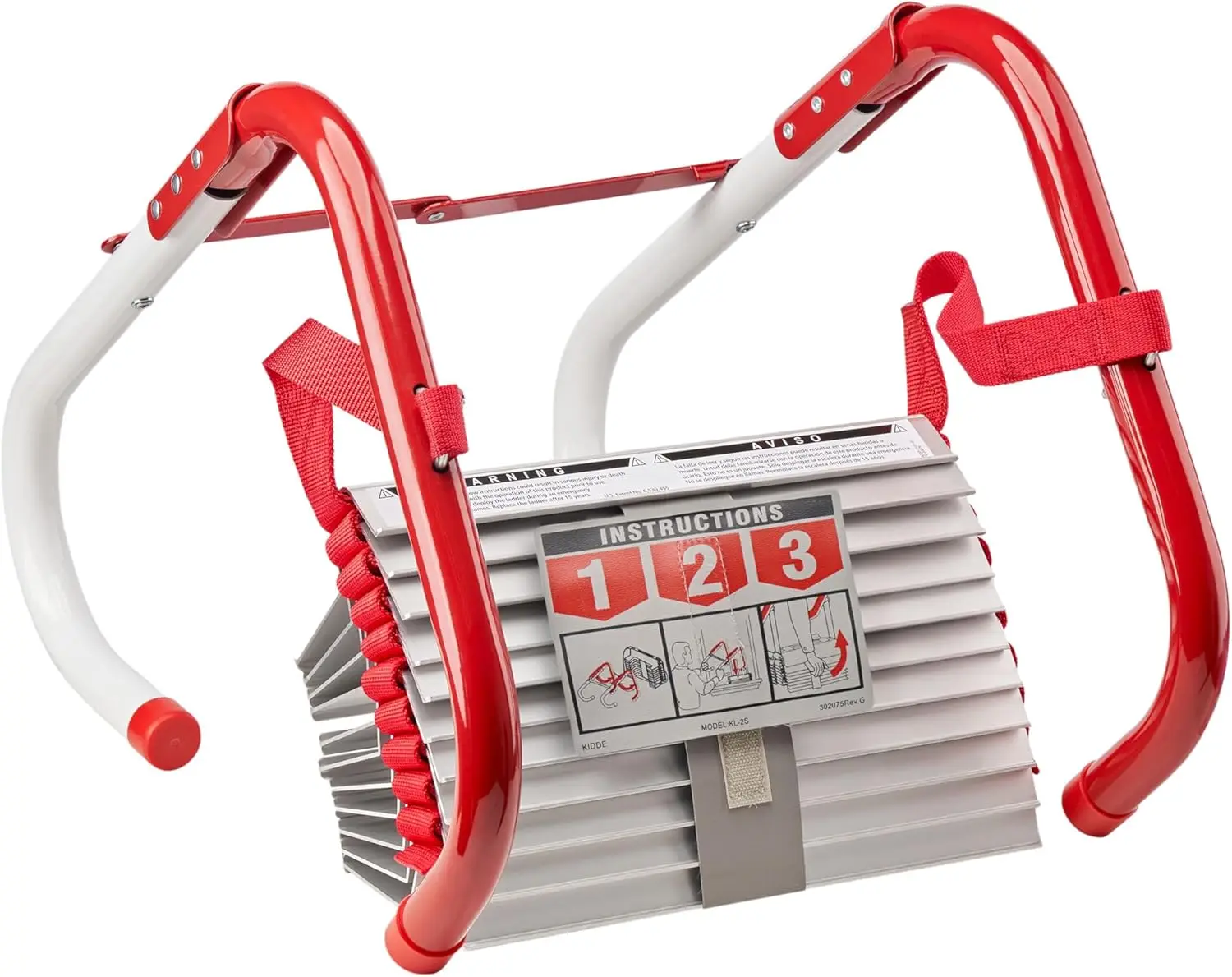 Fire Escape Ladder 2-Story Rope Ladder Extends to 13-Feet, Anti-Slip Rungs
Fire Escape Ladder 2-Story Rope Ladder Extends to 13-Feet, Anti-Slip Rungs