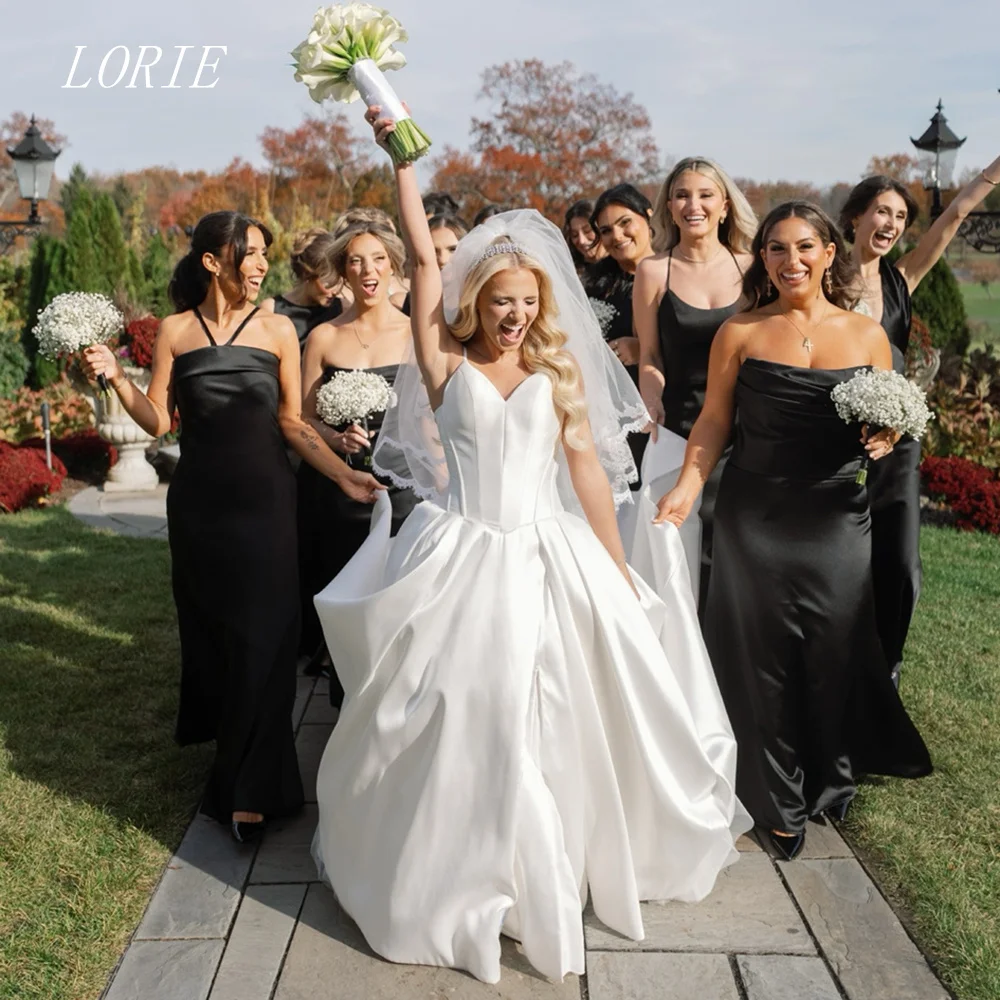 LORIE Luxury A Line Wedding Dress Sweetheart Bridal Dresses Simple Spaghetti Strap Wedding Gown Customized 2026
LORIE Luxury A Line Wedding Dress Sweetheart Bridal Dresses Simple Spaghetti Strap Wedding Gown Customized 2026