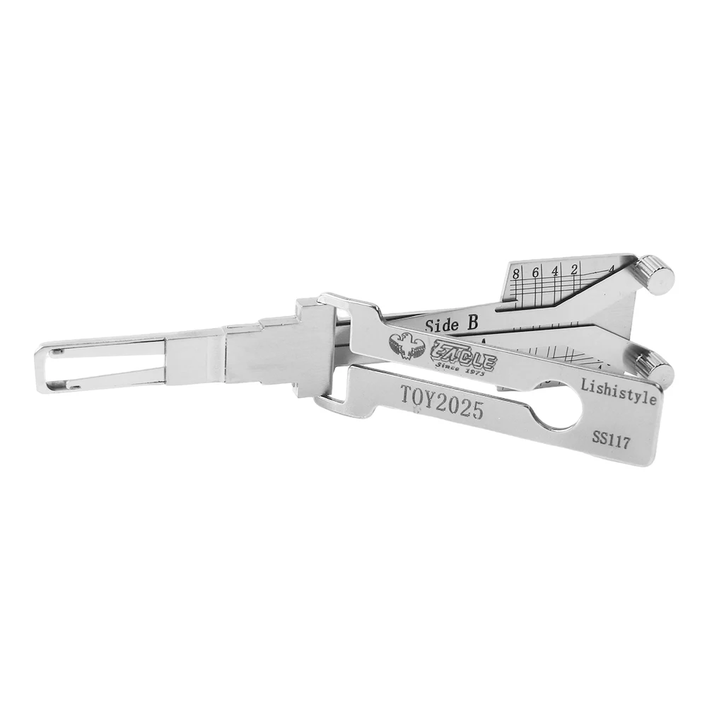 TOY2025 SS117 Lishi 2-in-1 Tool for New Toyota Car Lock Cylinder Locksmith Supplies Repair Tools
TOY2025 SS117 Lishi 2-in-1 Tool for New Toyota Car Lock Cylinder Locksmith Supplies Repair Tools