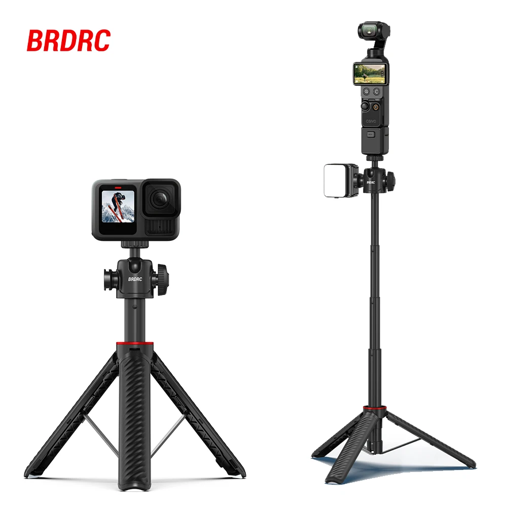 BRDRC Tripod for DJI Pocket 4 3/Action 6 5 Pro/Gopro Adjustable Selfie Stick With 1/4 Screw Cold Shoe Photography Accessories
BRDRC Tripod for DJI Pocket 4 3/Action 6 5 Pro/Gopro Adjustable Selfie Stick With 1/4 Screw Cold Shoe Photography Accessories