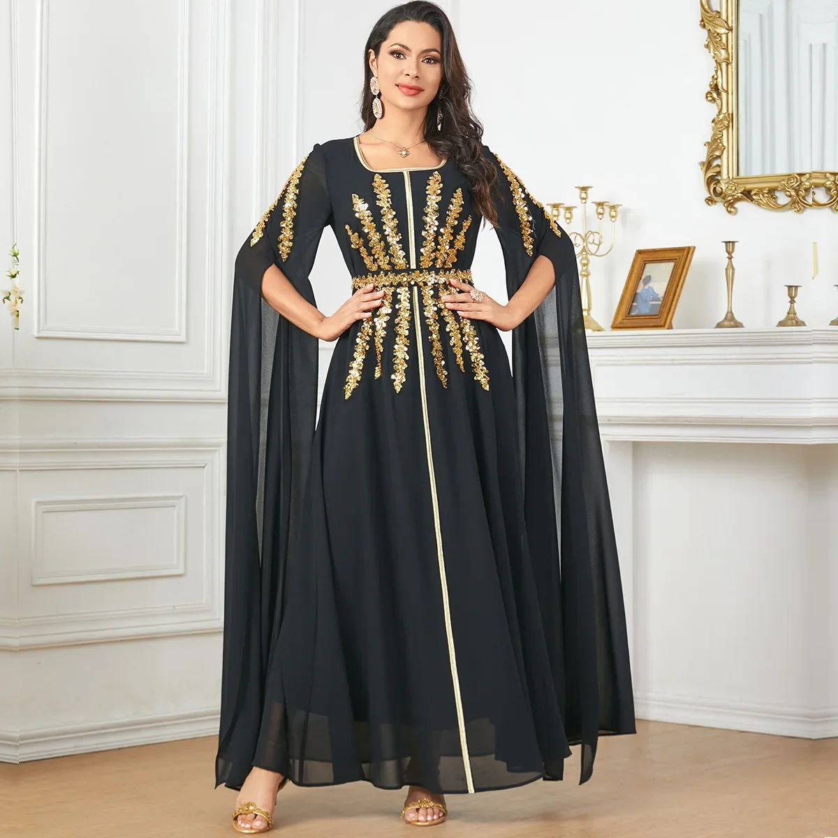 Dubai Women Muslim Maxi Dress Long Sleeve Embroidery Abaya Caftan Turkey Robe Jalabiya Kaftan Party Musulmane Femme Vistidos
Dubai Women Muslim Maxi Dress Long Sleeve Embroidery Abaya Caftan Turkey Robe Jalabiya Kaftan Party Musulmane Femme Vistidos