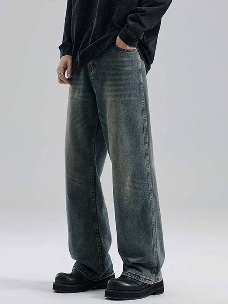 Мужские джинсы Deep Blue Fce Lined Bootcut, осенне-зимние, широкие, свободные, прямые, длинные брюки в уличном стиле
Мужские джинсы Deep Blue Fce Lined Bootcut, осенне-зимние, широкие, свободные, прямые, длинные брюки в уличном стиле