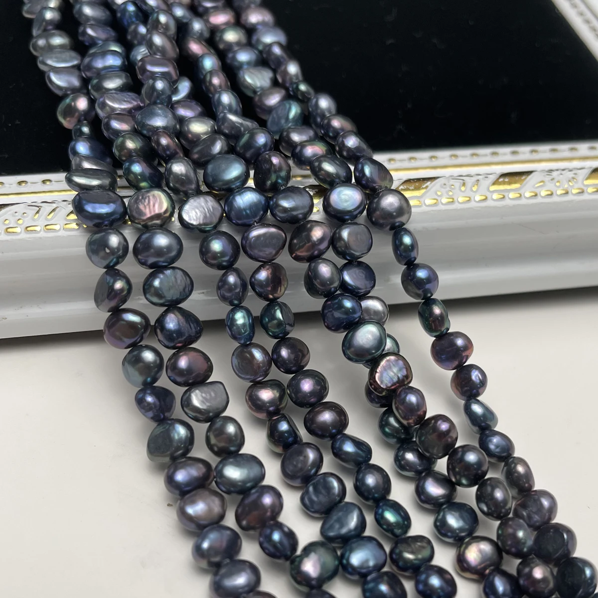 6-7-8mm Natural Freshwater Double-sided Luster Blue-purple Pearl Beads Irregular Shape for DIY Jewelry Making Necklace Bracelet
6-7-8mm Natural Freshwater Double-sided Luster Blue-purple Pearl Beads Irregular Shape for DIY Jewelry Making Necklace Bracelet