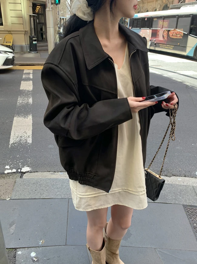 Korean style Elegant Versatile Commute Loose Fit Jacket, Street Style Women's Stylish Top
Korean style Elegant Versatile Commute Loose Fit Jacket, Street Style Women's Stylish Top