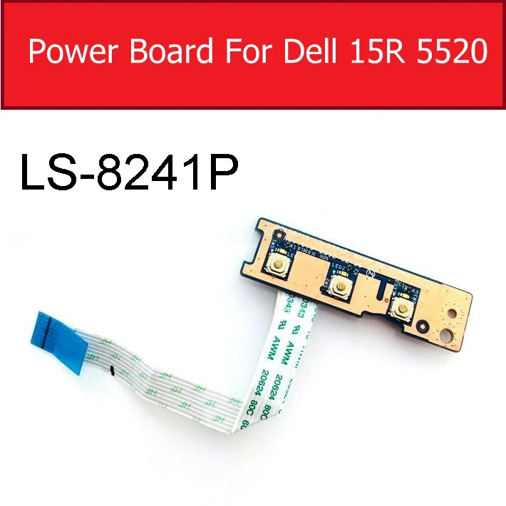 Оригинальная плата включения/выключения питания для DELL 15R 5520 LS-8241P, кнопка питания, разъем, гибкий ленточный кабель, замена ремонта
Оригинальная плата включения/выключения питания для DELL 15R 5520 LS-8241P, кнопка питания, разъем, гибкий ленточный кабель, замена ремонта
