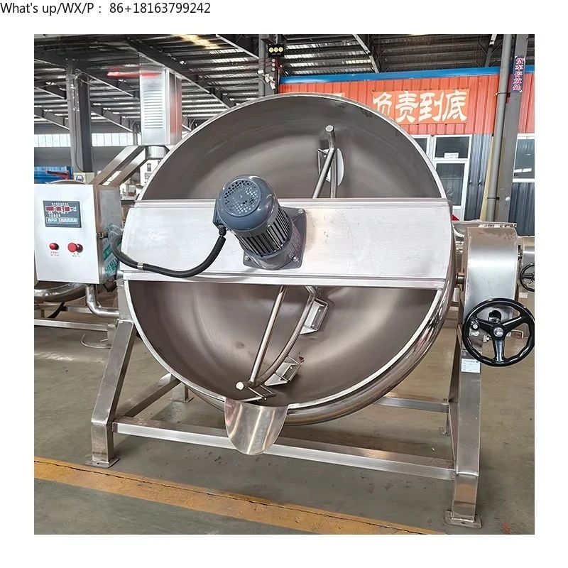 Industrial electric heating jam jacket kettle chocolate cooking mixer steam jacketed kettle with agitator
Industrial electric heating jam jacket kettle chocolate cooking mixer steam jacketed kettle with agitator