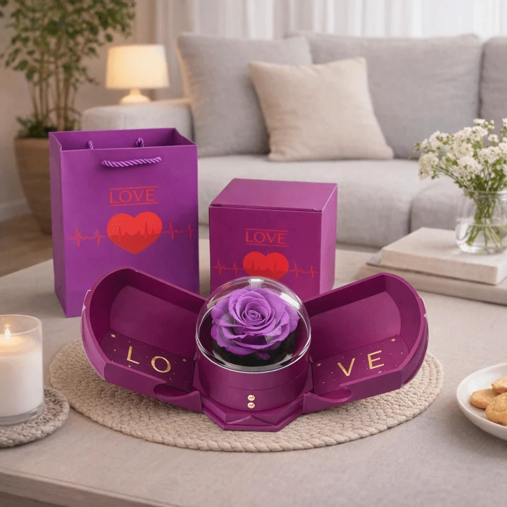 Romantic Surprise Flower Jewelry Box Decorative with Soap Rose Dried Flowers Necklace Box Plastic Castle Double Door Jewelry Box
Romantic Surprise Flower Jewelry Box Decorative with Soap Rose Dried Flowers Necklace Box Plastic Castle Double Door Jewelry Box