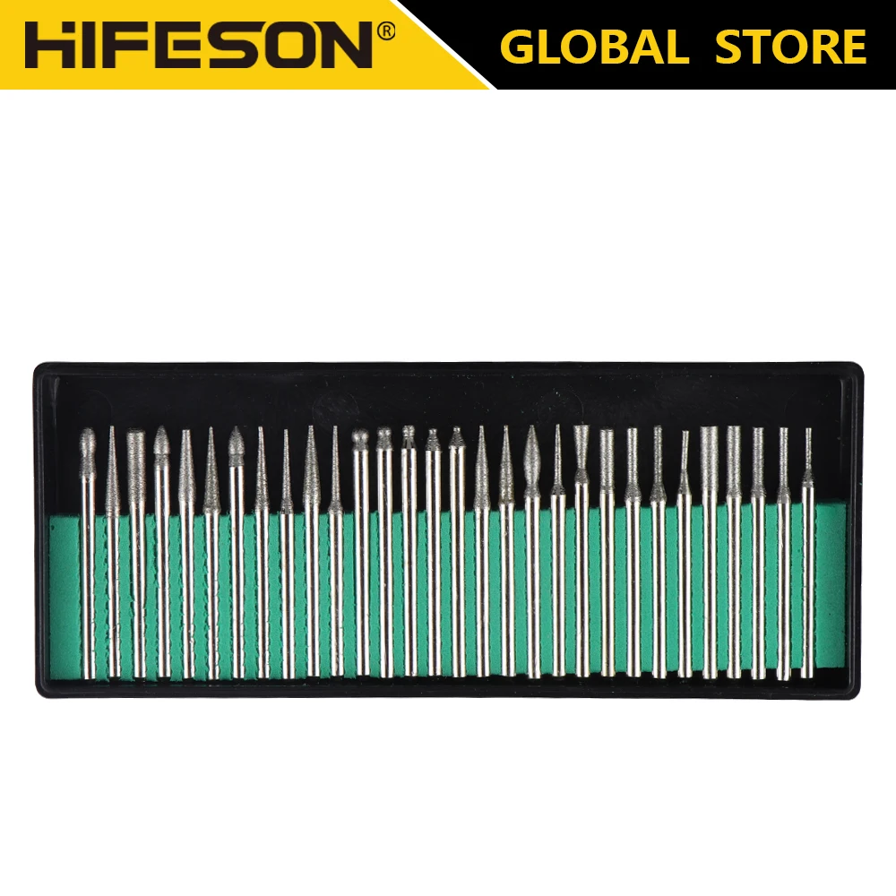 HIFEOSN 30pcs Corundum Grinding Needles Set Pneumatic Grinder Needle Head Drill Bit Engraving Polishing Parts For 3mm Chuck Head
HIFEOSN 30pcs Corundum Grinding Needles Set Pneumatic Grinder Needle Head Drill Bit Engraving Polishing Parts For 3mm Chuck Head