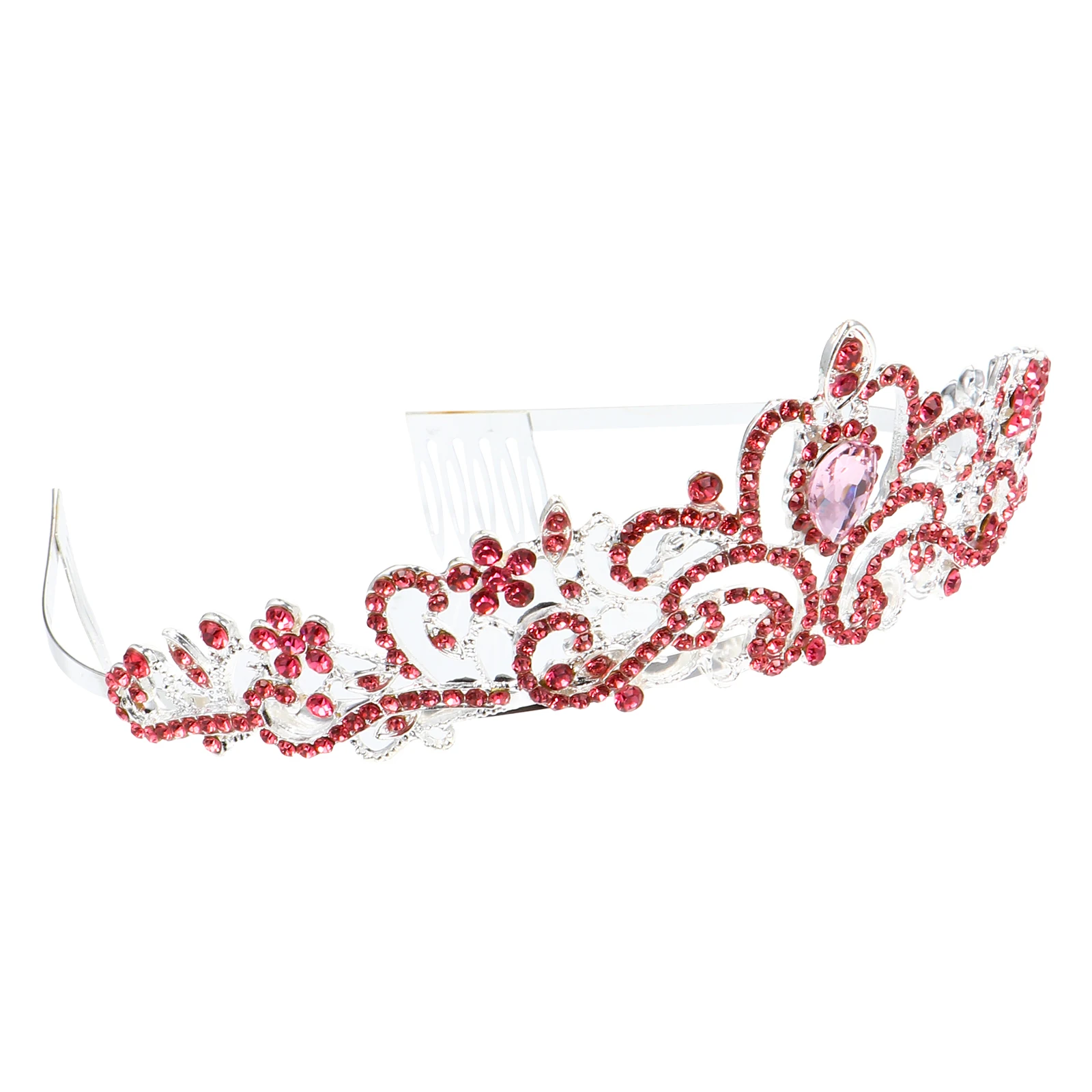 1pc Alloy Diamond-Set Crown Headdress Baroque Wedding Tiara Rhinestone Decor Pink Bridal Crown Bride Hair Ornament Comfortable
1pc Alloy Diamond-Set Crown Headdress Baroque Wedding Tiara Rhinestone Decor Pink Bridal Crown Bride Hair Ornament Comfortable