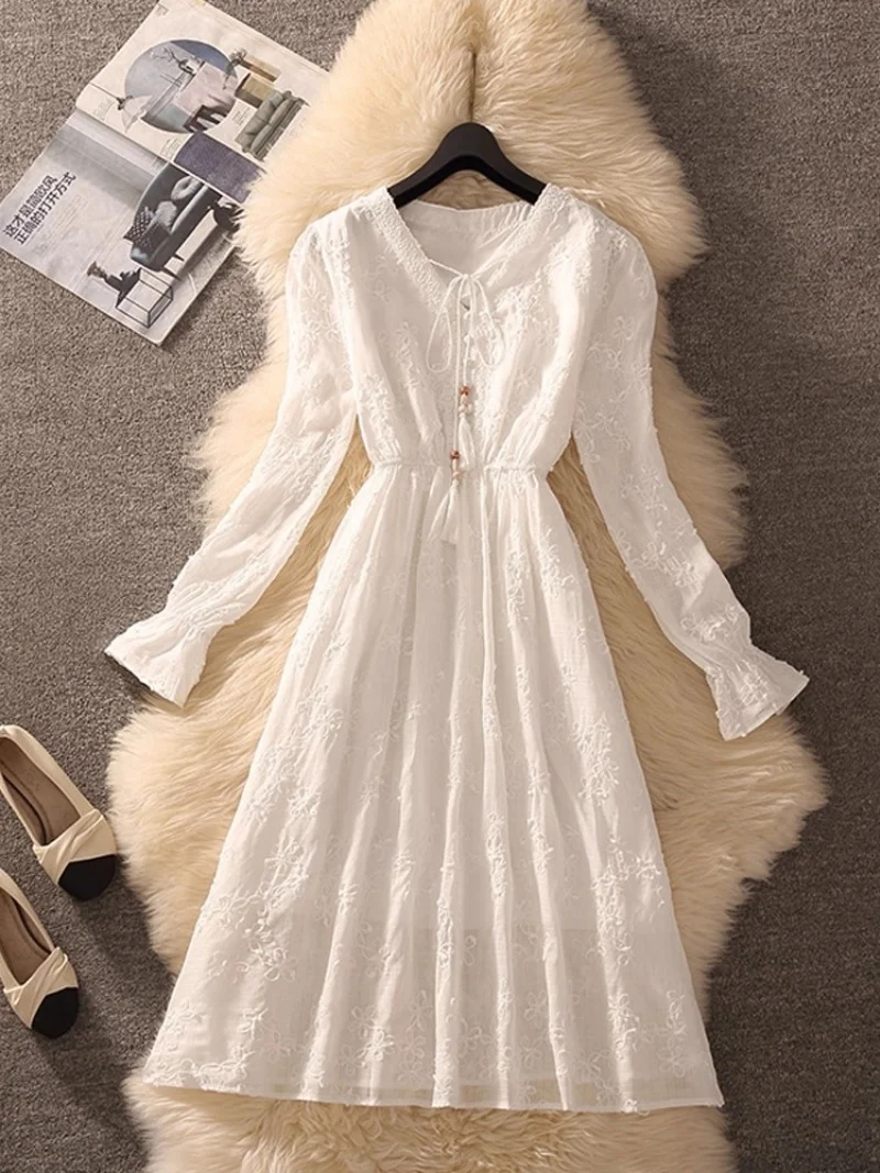 French Autumn Long Sleeved Dress 2026 Spring New Style Popular Slimming Beautiful Elegant Dress w1294
French Autumn Long Sleeved Dress 2026 Spring New Style Popular Slimming Beautiful Elegant Dress w1294