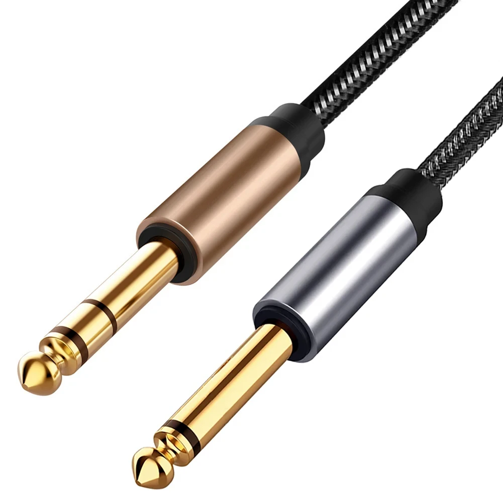 1/4" 6.5 TRS Audio Cable 6.35mm TS Mono Jack Unbalanced Instrument Nylon Braid Patch Cord for Guitar Speaker Headphone Mixer
1/4" 6.5 TRS Audio Cable 6.35mm TS Mono Jack Unbalanced Instrument Nylon Braid Patch Cord for Guitar Speaker Headphone Mixer