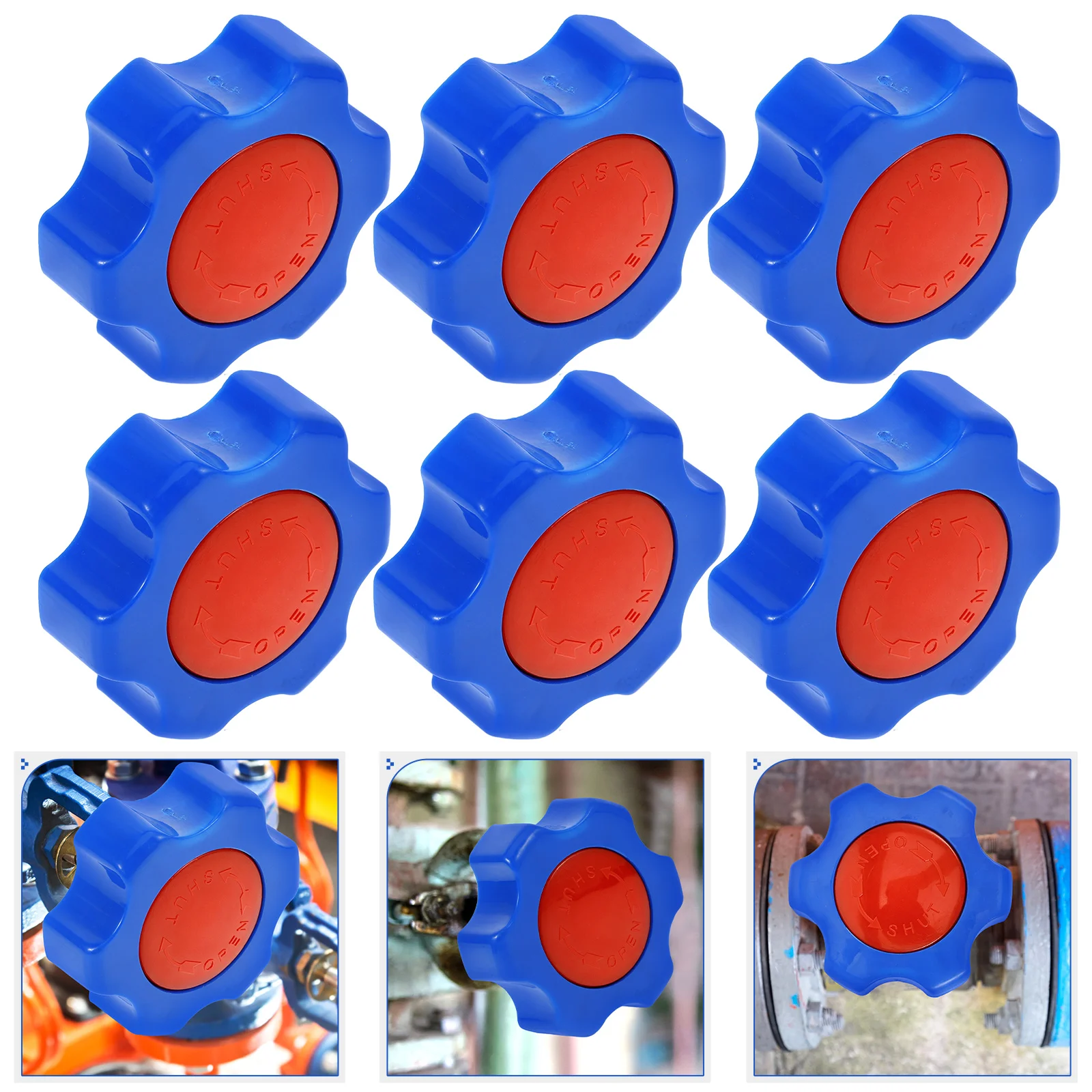 6 Pcs Valve Handwheel Handle Shutoff outside Faucet Shower Knob Replacement Hose Pipe Parts Turntable Water Fitting Gate
6 Pcs Valve Handwheel Handle Shutoff outside Faucet Shower Knob Replacement Hose Pipe Parts Turntable Water Fitting Gate