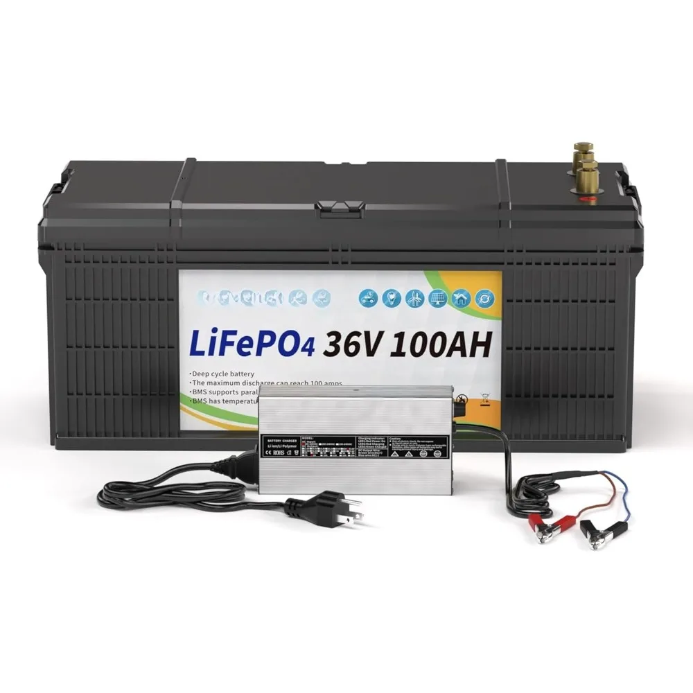 36V Lithium Battery 100AH With 200A Smart BMS and 16500 Deep Cycles 36V 100AH Lifepo4 Battery Grade A Cells for Marine
36V Lithium Battery 100AH With 200A Smart BMS and 16500 Deep Cycles 36V 100AH Lifepo4 Battery Grade A Cells for Marine