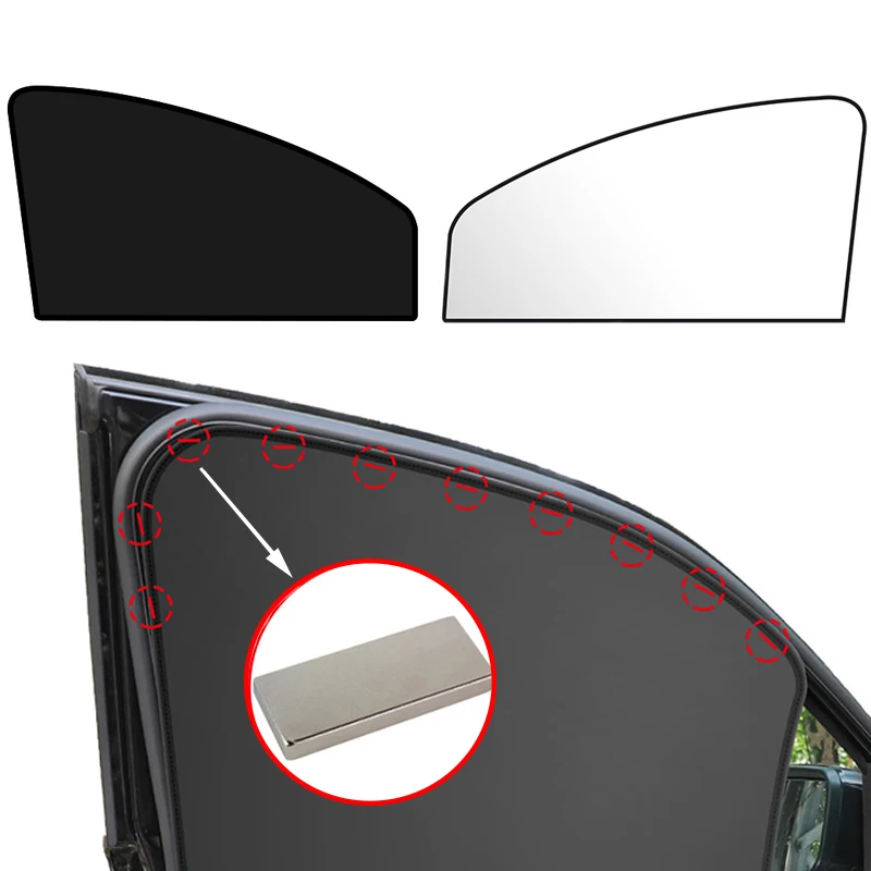 2Pcs Magnetic Car Sun Shade UV Protection Car Curtain Titanium silver magnetic sunshade Protection Window Film Mesh Sun Visor
2Pcs Magnetic Car Sun Shade UV Protection Car Curtain Titanium silver magnetic sunshade Protection Window Film Mesh Sun Visor