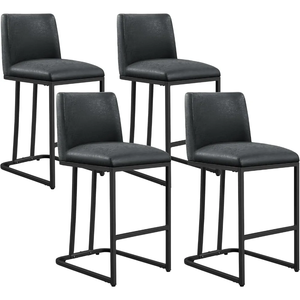 Counter Height Bar'' Kitchen Bar Stools Set of 4 Upholstered Modern Island Chairs with Back and Metal Legs
Counter Height Bar'' Kitchen Bar Stools Set of 4 Upholstered Modern Island Chairs with Back and Metal Legs