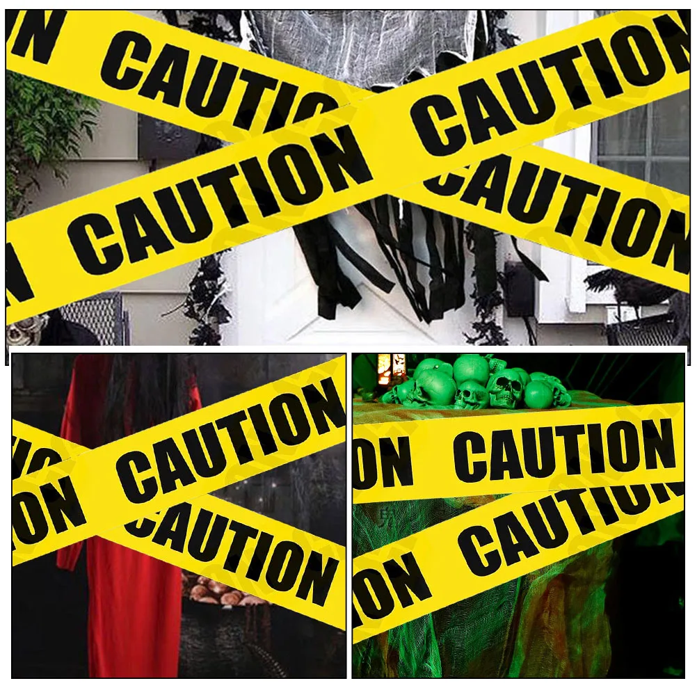 Halloween Warning Tape Yellow Caution Tape Roll Party Supplies Safety Reminder Decoration Crime Scene Tapes Fright Decor
Halloween Warning Tape Yellow Caution Tape Roll Party Supplies Safety Reminder Decoration Crime Scene Tapes Fright Decor