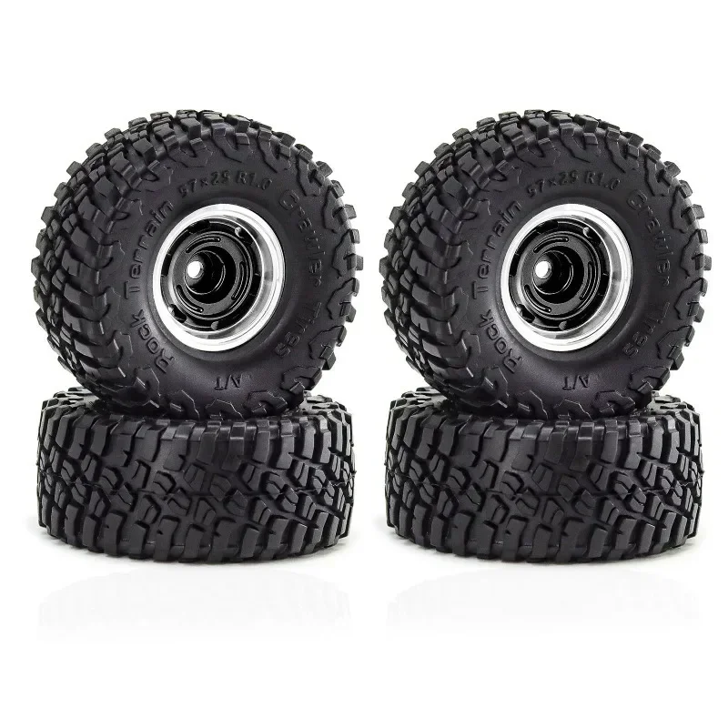 4pcs 1.0" Metal Beadlock Wheel Tire Set For 1/18 1/24 RC Crawler Car SCX24 FMS24 TRX4M-W185 Upgrade Parts Accessories
4pcs 1.0" Metal Beadlock Wheel Tire Set For 1/18 1/24 RC Crawler Car SCX24 FMS24 TRX4M-W185 Upgrade Parts Accessories