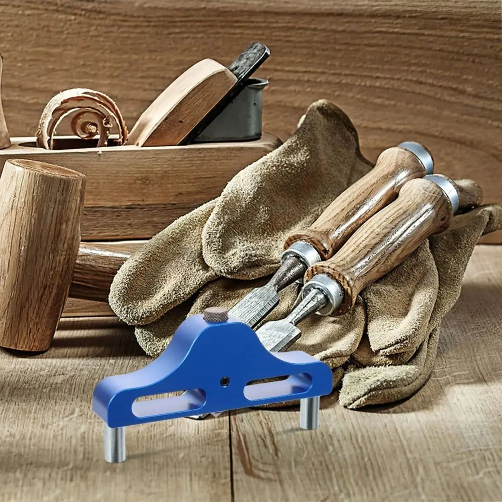 Aluminum Alloy Center Finder High Accuracy Accurate Scale Alignment Center Finder Easy To Use Blue Red Color Center Scriber