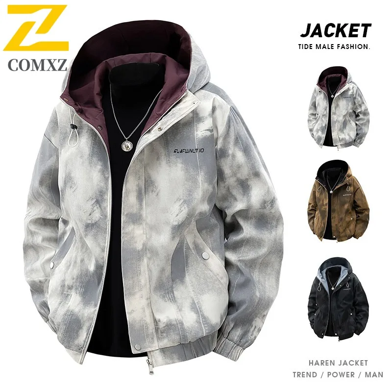 COMXZ 2025 M 8XL Куртка больших размеров Мужская горячая распродажа 3D узор Гонконгский стиль Трендовая куртка с капюшоном Весеннее новое свободное пальто
COMXZ 2025 M 8XL Куртка больших размеров Мужская горячая распродажа 3D узор Гонконгский стиль Трендовая куртка с капюшоном Весеннее новое свободное пальто
