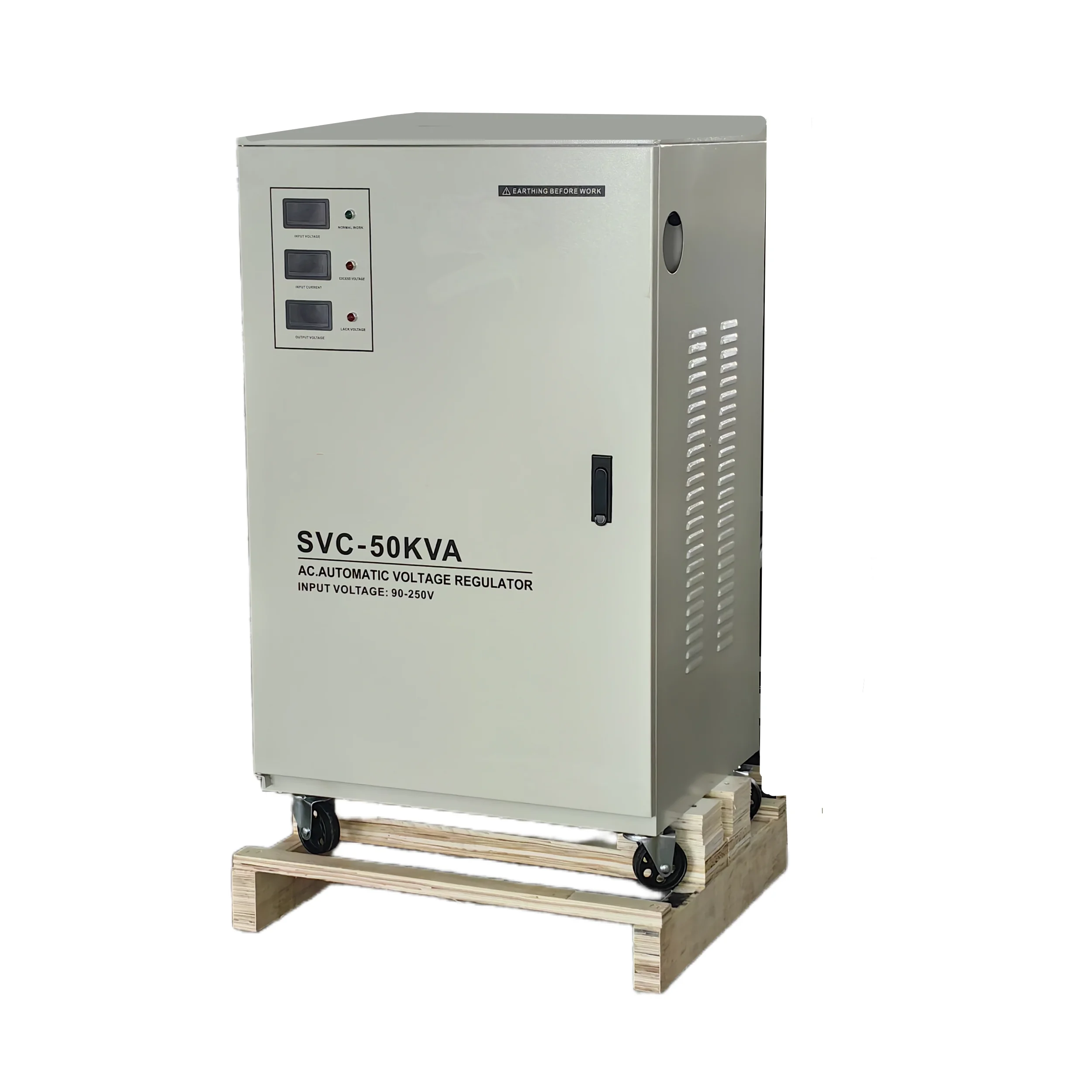 Single Phase 50KW Servo Motor 220V Ultra Low Input Voltage 100-250V Automatic Voltage Regulator
Single Phase 50KW Servo Motor 220V Ultra Low Input Voltage 100-250V Automatic Voltage Regulator