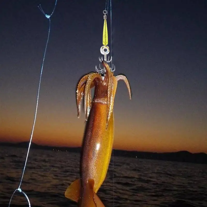 Squid Jig Hooks Light LED Squid Hook Fishing Light Waterproof Electronic Squid Lure Light Hook Squid Jig Hook Kit For Fishing
Squid Jig Hooks Light LED Squid Hook Fishing Light Waterproof Electronic Squid Lure Light Hook Squid Jig Hook Kit For Fishing