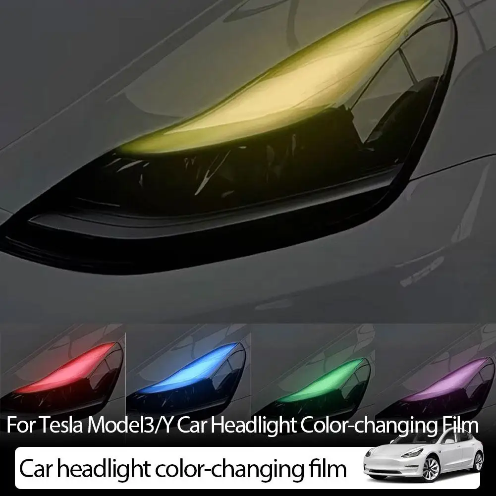 For Tesla Y Headlight Tint Vinyl Wrap Kit - DRL Daytime Color Running Sticker Film, Decorative Modification Change Light Y3B9
For Tesla Y Headlight Tint Vinyl Wrap Kit - DRL Daytime Color Running Sticker Film, Decorative Modification Change Light Y3B9