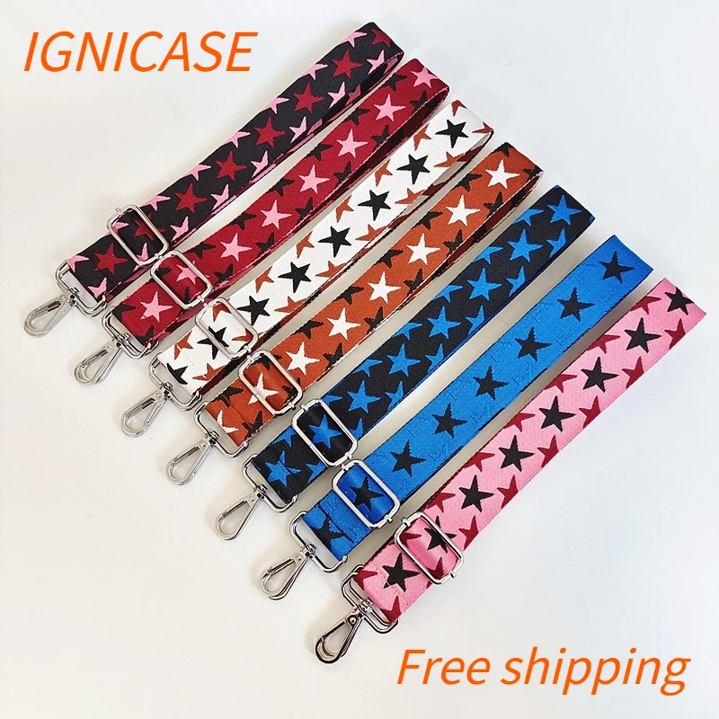 IGNICASE Color Pentagram Thickened Wide Shoulder Strap Adjustable Versatile One Shoulder Crossbody Bag Accessories Long Strap
IGNICASE Color Pentagram Thickened Wide Shoulder Strap Adjustable Versatile One Shoulder Crossbody Bag Accessories Long Strap