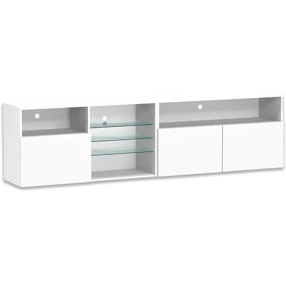 LED-Illuminated TV Stand for Living Room, Storage Cabinet and Entertainment Center, Compatible with Smart TVs up to 90 Inches
LED-Illuminated TV Stand for Living Room, Storage Cabinet and Entertainment Center, Compatible with Smart TVs up to 90 Inches