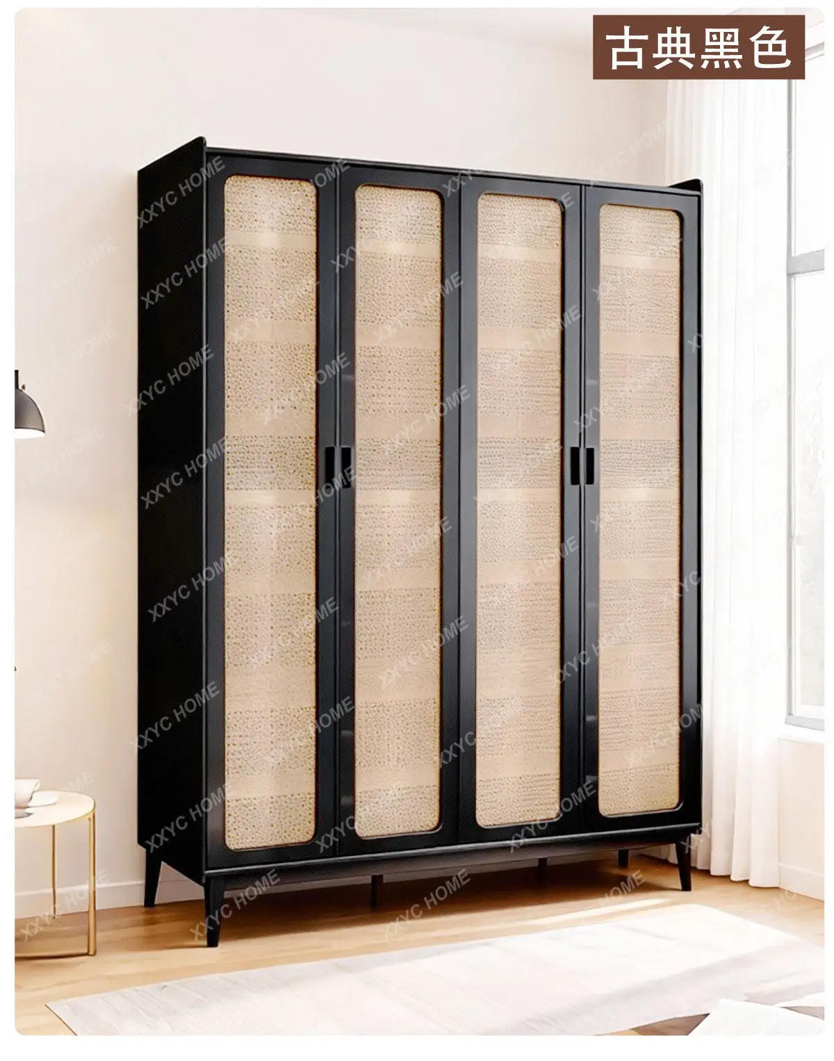 HH large capacity rattan solid wood wardrobe bedroom log storage cabinet FT
HH large capacity rattan solid wood wardrobe bedroom log storage cabinet FT