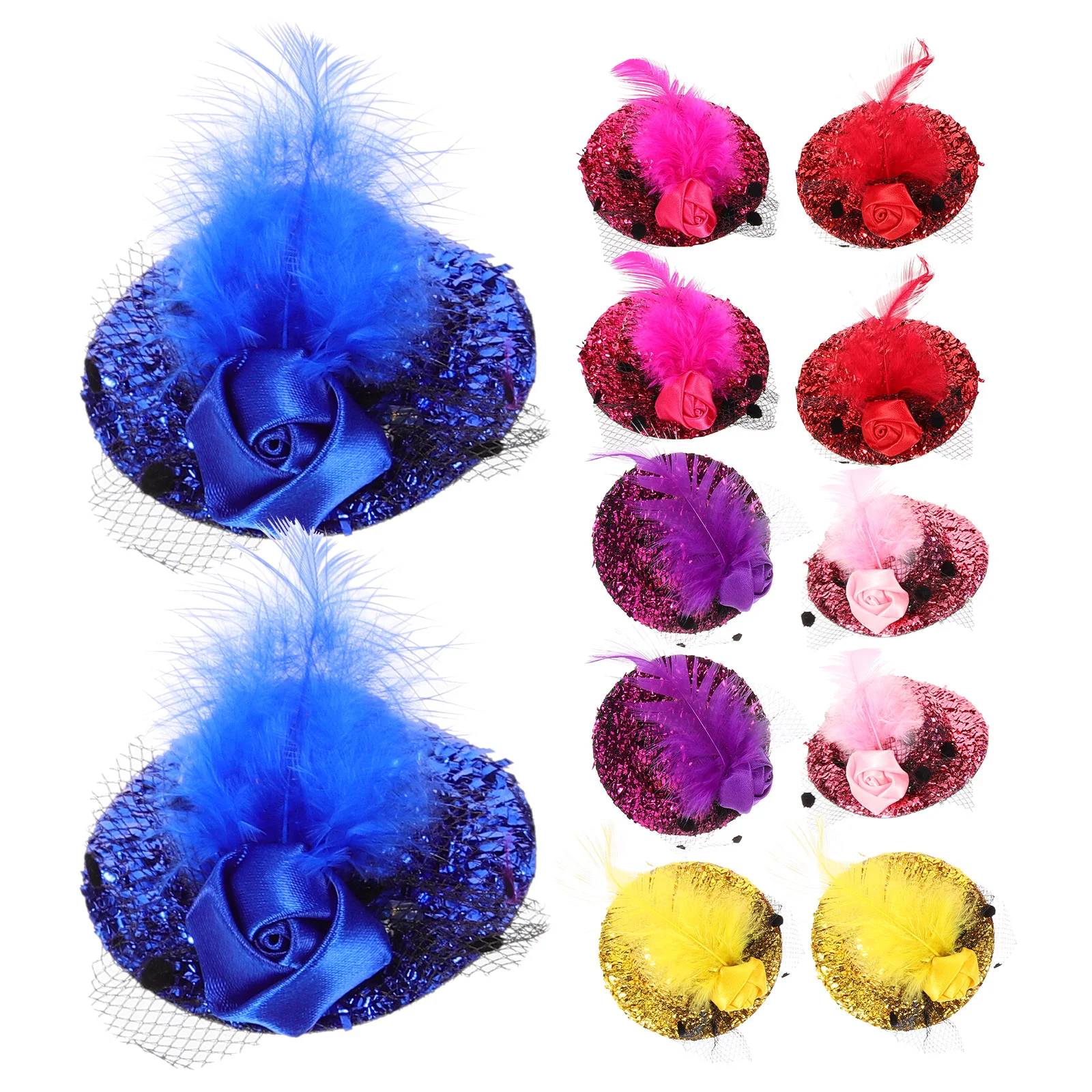 12 Pcs Party Hat Hair Clips Charming Party Hats Women Mini Tea Hats For Women Banquet Prom Wedding Birthday
12 Pcs Party Hat Hair Clips Charming Party Hats Women Mini Tea Hats For Women Banquet Prom Wedding Birthday