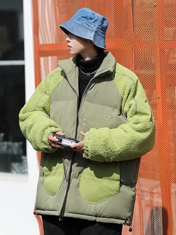 Loose Fit Retro Color Blo Men's Cotton Jaet Diamond Pattern Turn-down Collar Trendy Casual Coat Polyester Fiber Fill
Loose Fit Retro Color Blo Men's Cotton Jaet Diamond Pattern Turn-down Collar Trendy Casual Coat Polyester Fiber Fill