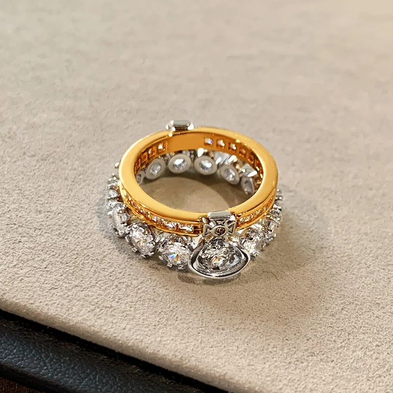 Unique Double-stackable Saturn Ring Duo, Elegant Jewelry Piece for Women to Elevate Style & Sophistication
Unique Double-stackable Saturn Ring Duo, Elegant Jewelry Piece for Women to Elevate Style & Sophistication