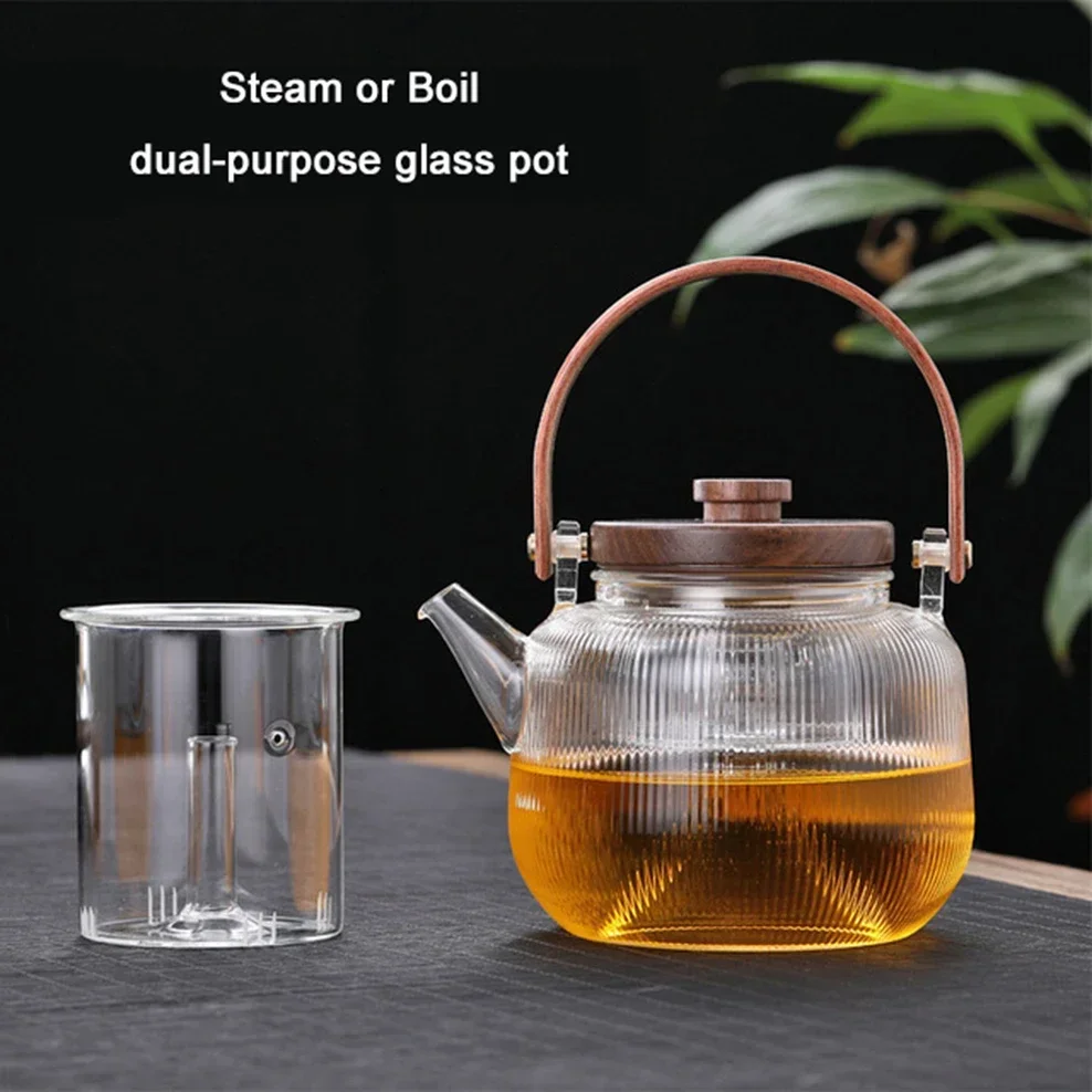 800ML Glass Teapot Double Liner Steaming Boiling Dual Purpose Kettle Japanese-Style Electric Pottery Stove Tea Maker Tea Set
800ML Glass Teapot Double Liner Steaming Boiling Dual Purpose Kettle Japanese-Style Electric Pottery Stove Tea Maker Tea Set