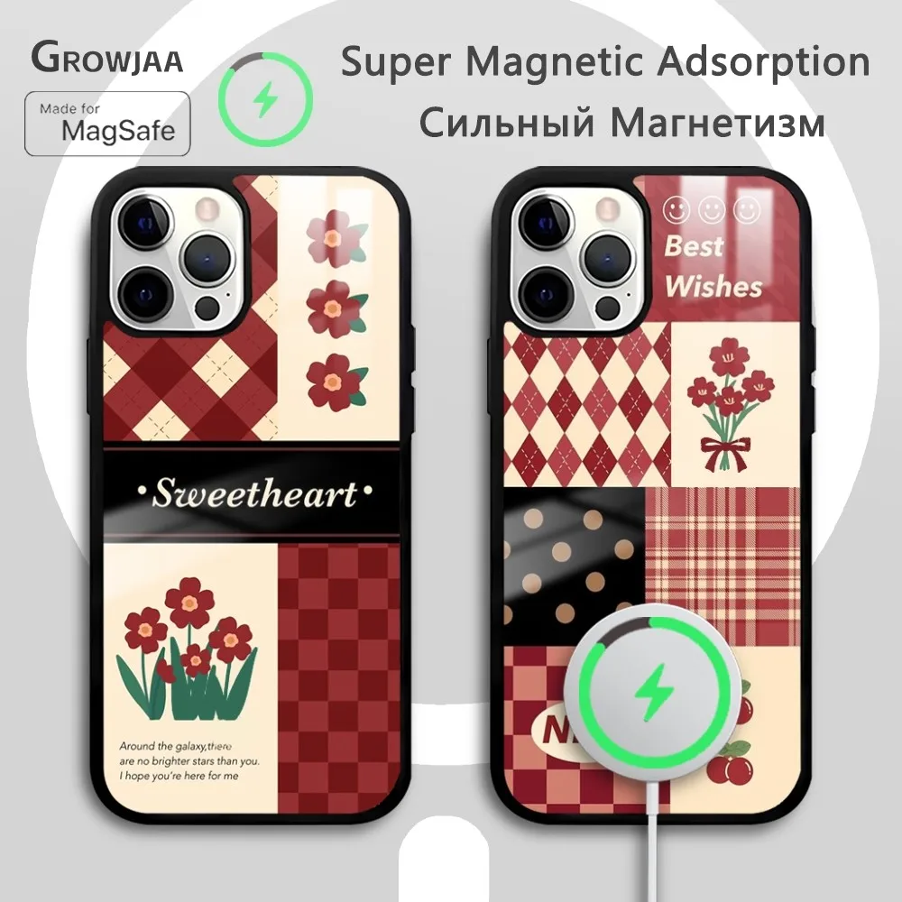 Plaid Cute Girls bow Wildflower Phone Case For iPhone 15 14 13 12 11 Pro Max Plus Mini Mirror Wireless Magnetic Cover
Plaid Cute Girls bow Wildflower Phone Case For iPhone 15 14 13 12 11 Pro Max Plus Mini Mirror Wireless Magnetic Cover