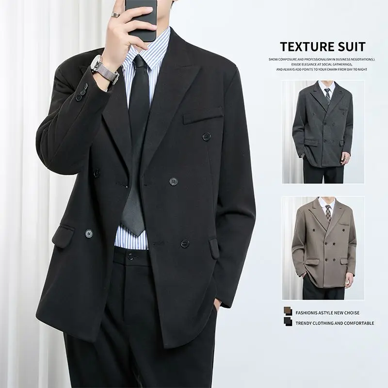 Men's Wedding Suit Set Casual Slim Fit Luxury Double Breasted Korean Sle Busin Casual Polyester Fiber Full
Men's Wedding Suit Set Casual Slim Fit Luxury Double Breasted Korean Sle Busin Casual Polyester Fiber Full