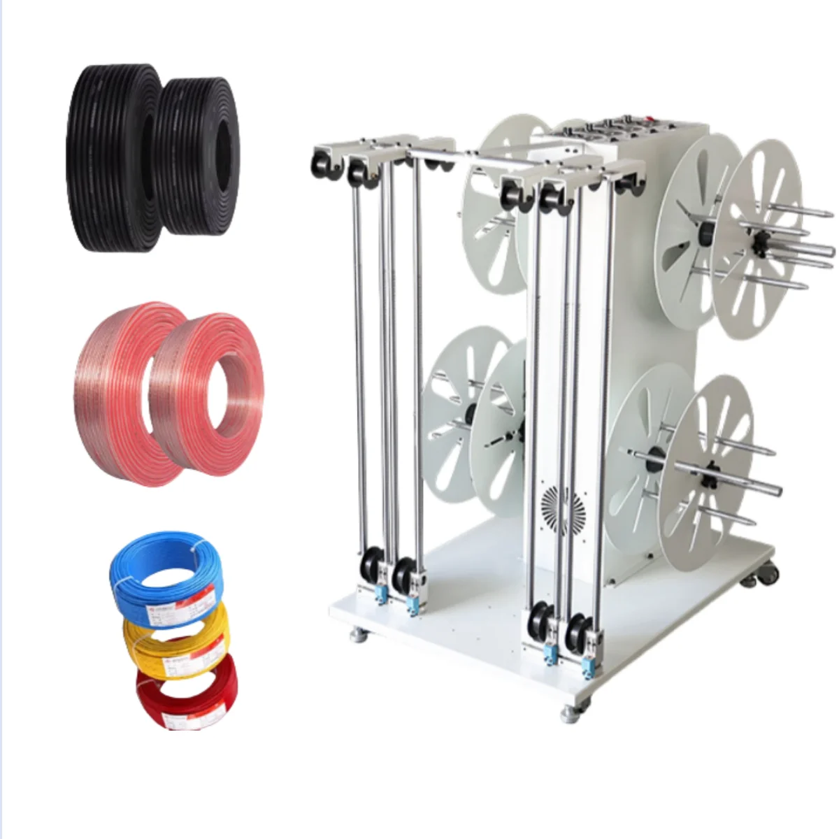 Fully Automatic Single-axis and Dual-axis Pay-off Machine with Induction-type Wire and Cable Bearing Automatic Wire Feeder
Fully Automatic Single-axis and Dual-axis Pay-off Machine with Induction-type Wire and Cable Bearing Automatic Wire Feeder
