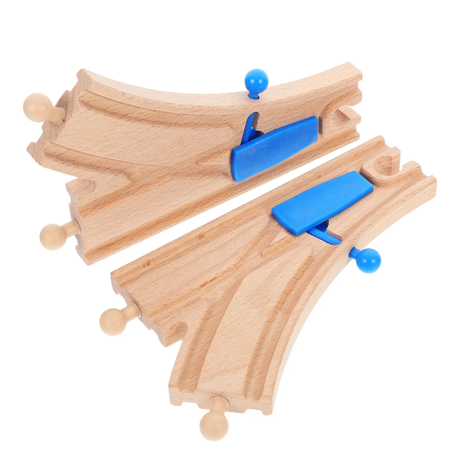 2Pcs Wooden Train Track Switch Intersections Blue Expansion Parts Interactive Accessories for Kids Railway Play Development
2Pcs Wooden Train Track Switch Intersections Blue Expansion Parts Interactive Accessories for Kids Railway Play Development