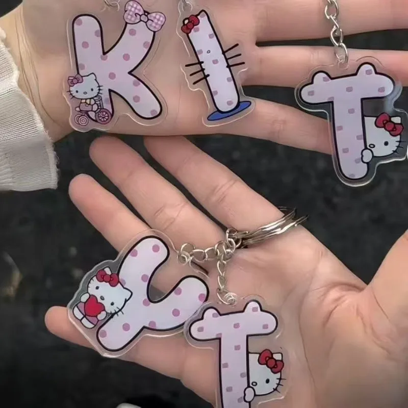 Cartoon Hello Kitty Acrylic Letter Keychain Anime Action Figures Cute Toy Key Schoolbag Decoration Model Children Birthday Gifts
Cartoon Hello Kitty Acrylic Letter Keychain Anime Action Figures Cute Toy Key Schoolbag Decoration Model Children Birthday Gifts