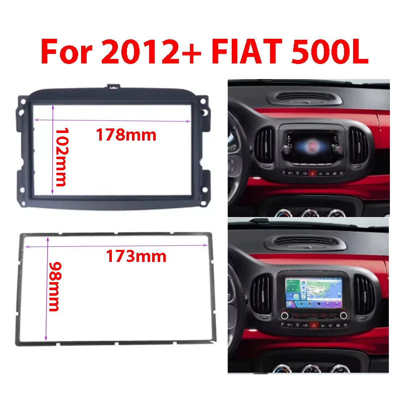 7 inch 2DIN Car Fascia Radio Panel For Fiat 500L 2012+ Frame Kit Install Facia Face Plate
7 inch 2DIN Car Fascia Radio Panel For Fiat 500L 2012+ Frame Kit Install Facia Face Plate