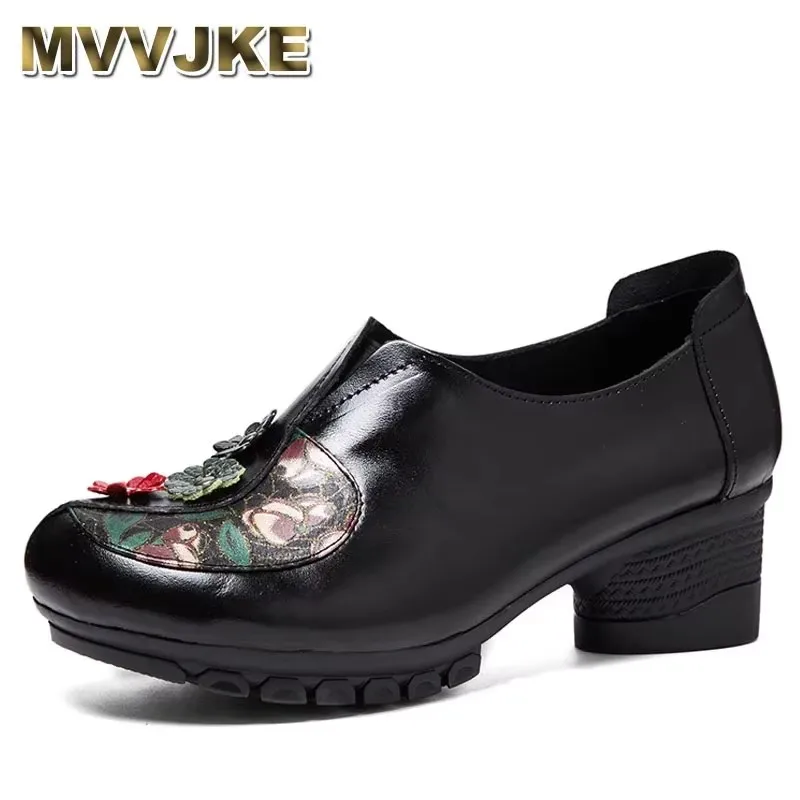 2025 4cm Retro Genuine Leather Ethnic Comfy Spring Autumn Mom Slipon Women Print Flower High Heel Non Slip Soft Sole Shoes
2025 4cm Retro Genuine Leather Ethnic Comfy Spring Autumn Mom Slipon Women Print Flower High Heel Non Slip Soft Sole Shoes