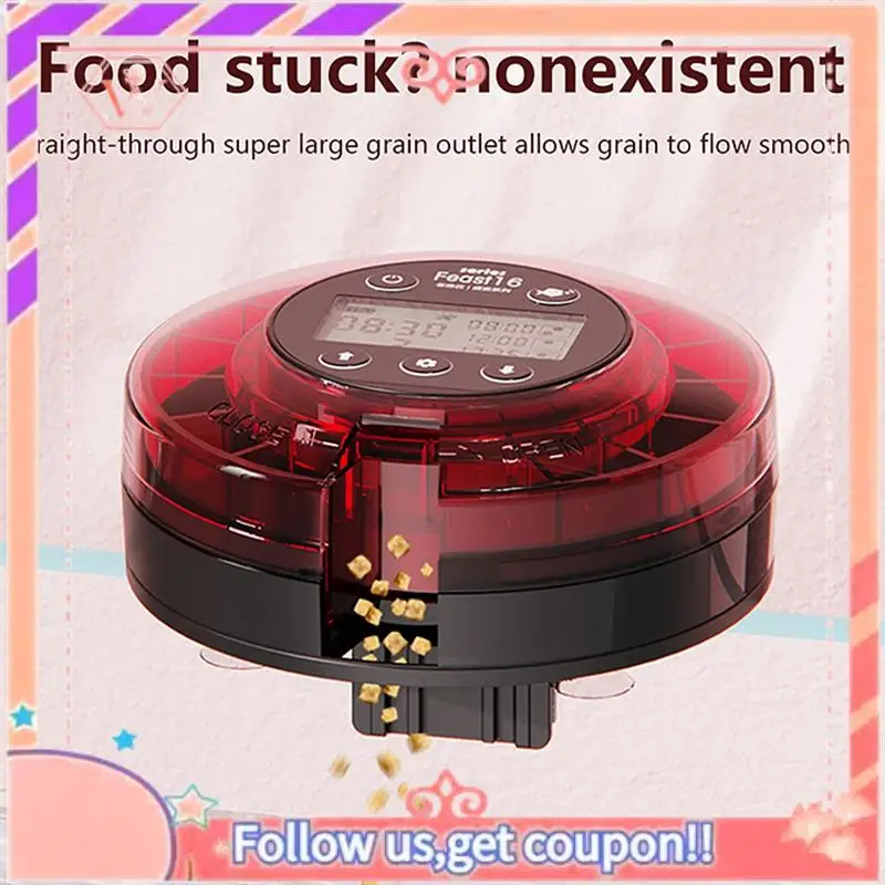 Upgraded Aquarium Automatic Fish Feeder Automatic Food Dispenser With Timer Rechargeable Timer Feeder With USB Cable LCD Display
Upgraded Aquarium Automatic Fish Feeder Automatic Food Dispenser With Timer Rechargeable Timer Feeder With USB Cable LCD Display