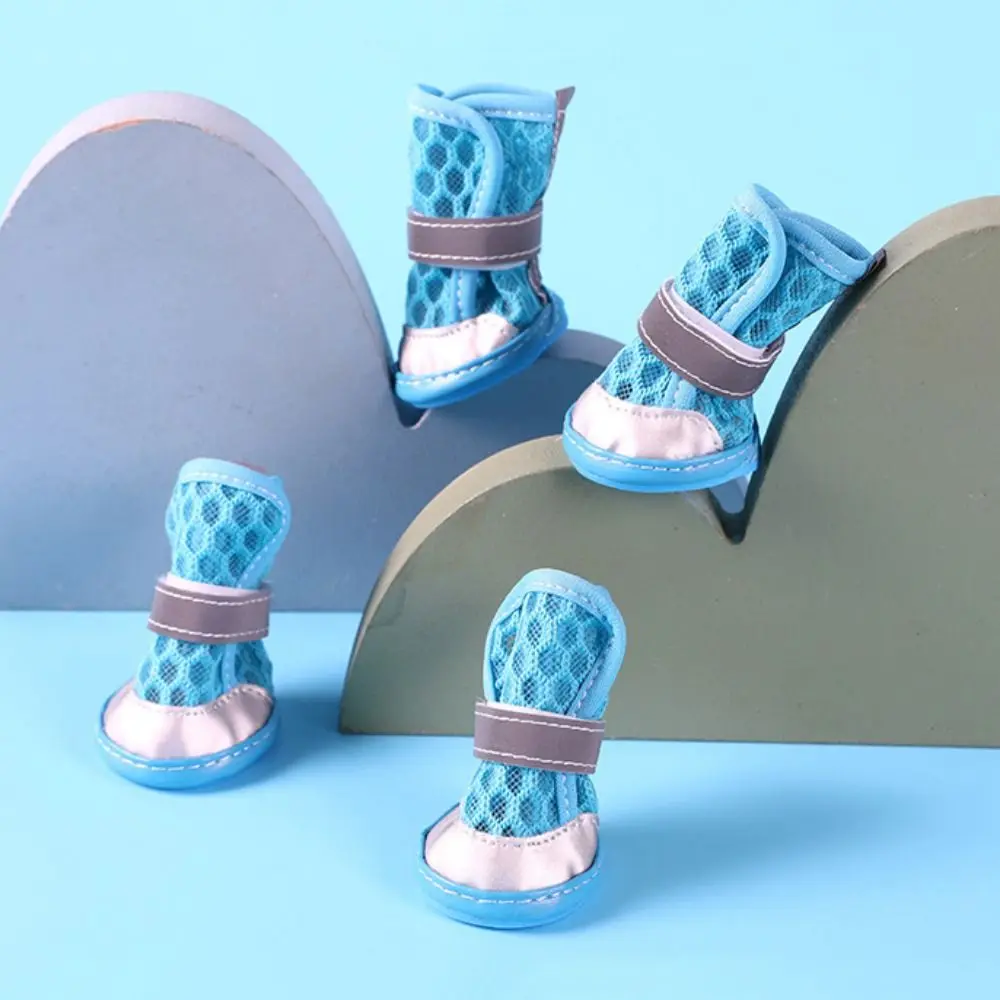 4pcs/set Practical Wear Resistant Dog Mesh Shoes Breathable Non-slip Pet Mesh Boots Reflective Puppy Socks Shoes Summer
4pcs/set Practical Wear Resistant Dog Mesh Shoes Breathable Non-slip Pet Mesh Boots Reflective Puppy Socks Shoes Summer