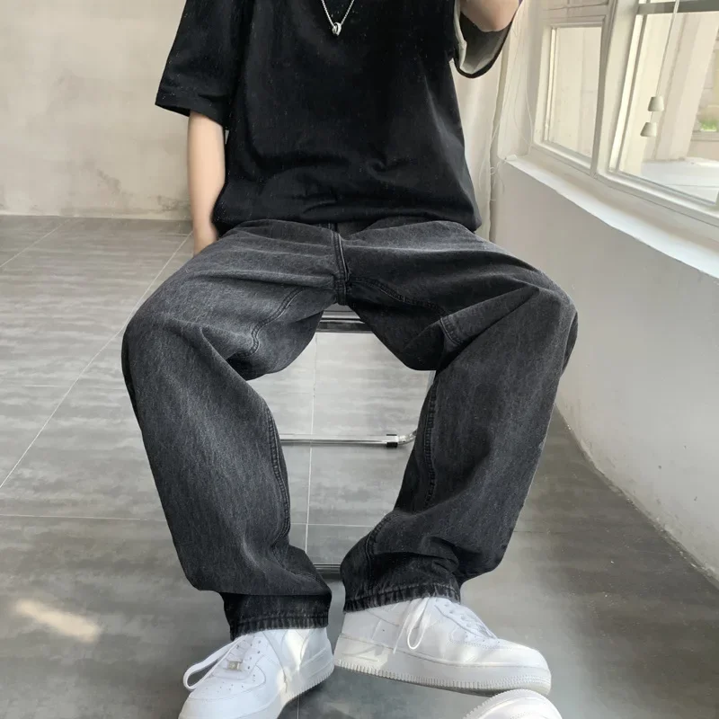 Four Seasons New Fashion Men's Casual Trendy Hiphop Washed Vintage Loose Wide Leg Jeans Pants American Denim Trousers Male Pant
Four Seasons New Fashion Men's Casual Trendy Hiphop Washed Vintage Loose Wide Leg Jeans Pants American Denim Trousers Male Pant
