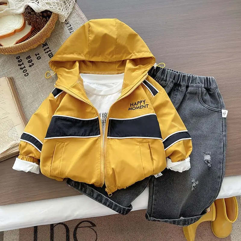 Boys clothing set Spring and Autumn new style children's casual hooded jacket+T-shirt+pants handsome three piece set
Boys clothing set Spring and Autumn new style children's casual hooded jacket+T-shirt+pants handsome three piece set