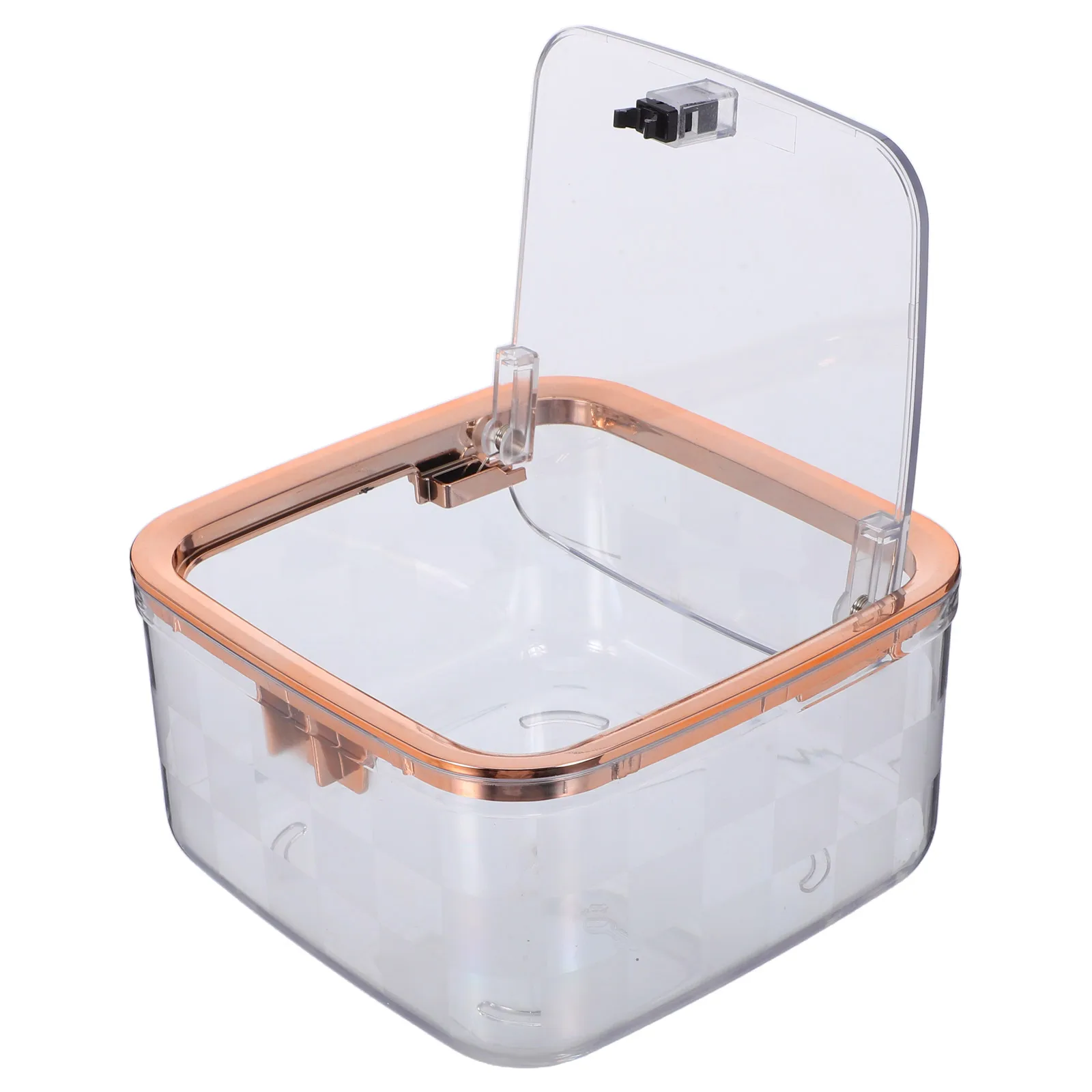 Trash Can Desktop Plastic Bin for Tabletop Light Wastebasket with Lid Transparent Tiny Vanity
Trash Can Desktop Plastic Bin for Tabletop Light Wastebasket with Lid Transparent Tiny Vanity
