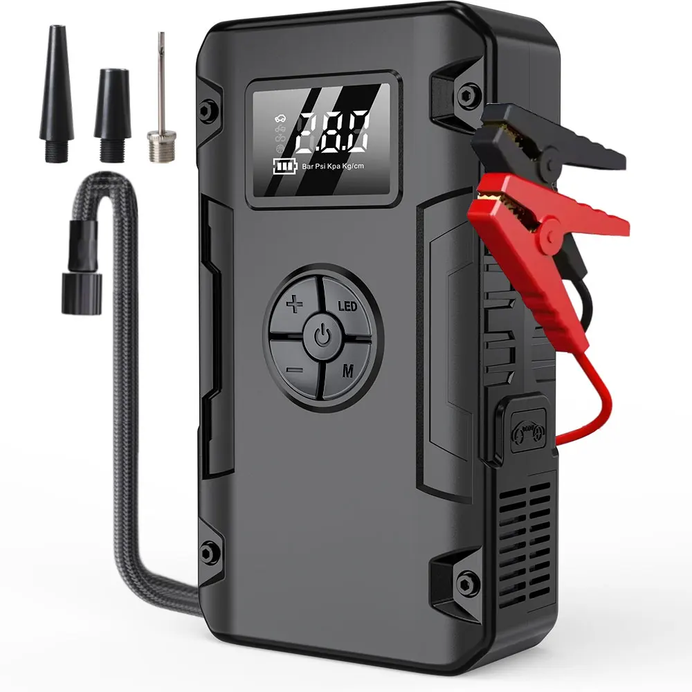 Outdoor Activity Emergency Charger Air Pump Auto Starting Device Emergency Start Power Bank Car Battery Starter Car Jump Starter
Outdoor Activity Emergency Charger Air Pump Auto Starting Device Emergency Start Power Bank Car Battery Starter Car Jump Starter