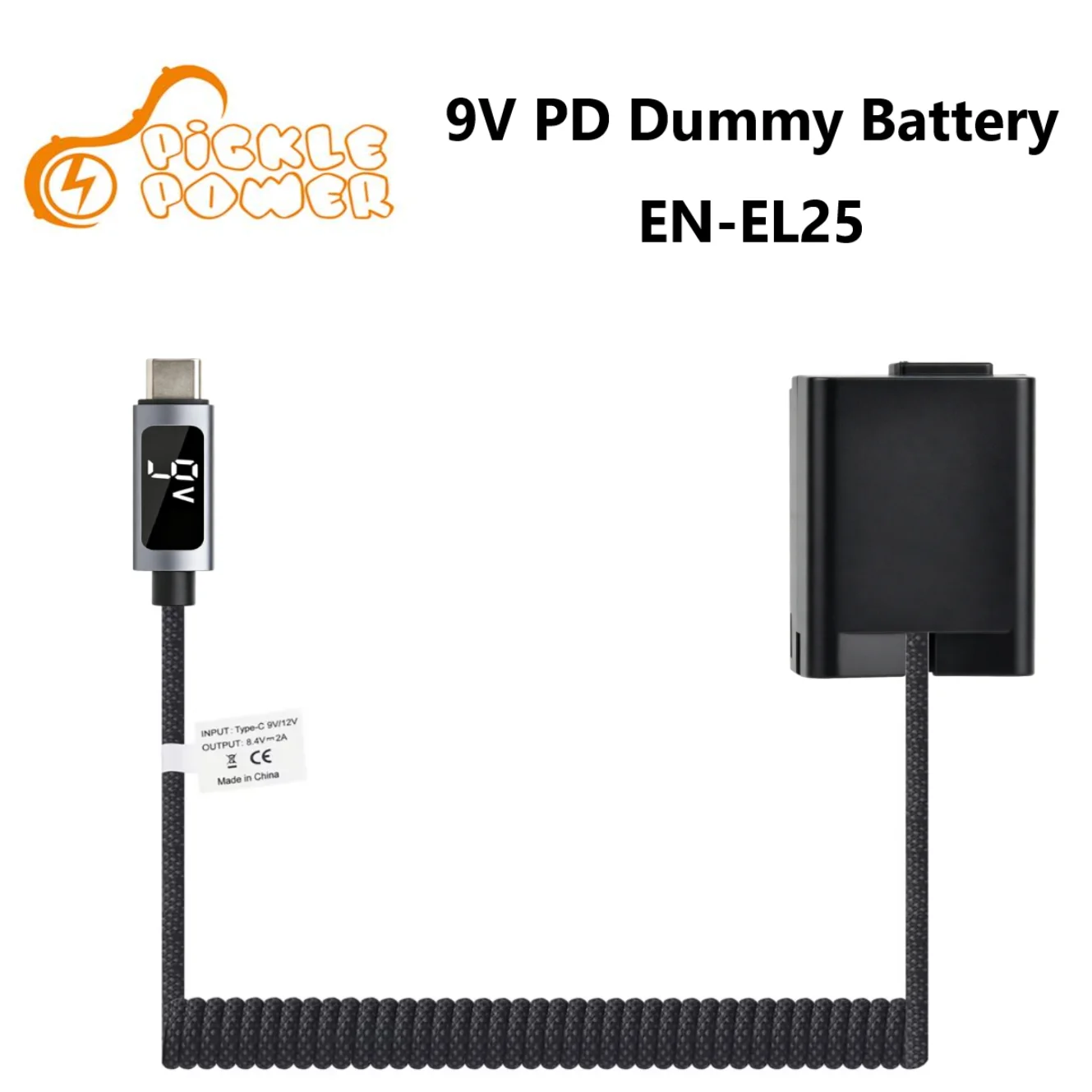 9V EN-EL25 Dummy Battery, DC Power Adapter Type-C PD LED Screen Display For Nikon Z50 Z30 ZFC Mirrorless Camera Charger ENEL25D
9V EN-EL25 Dummy Battery, DC Power Adapter Type-C PD LED Screen Display For Nikon Z50 Z30 ZFC Mirrorless Camera Charger ENEL25D